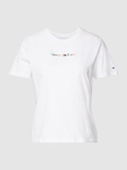 T-Shirt mit Label-Print von Tommy Jeans Weiß - 11