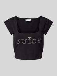 Kort T-shirt met vierkante hals, model 'REGAL' van Juicy Couture - 39