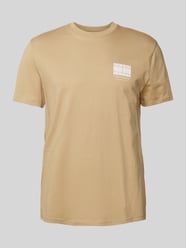 T-Shirt mit Label-Print von Tommy Jeans Beige - 5