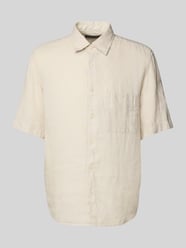 Regular Fit Leinenhemd mit besonders weichem Griff von Marc O'Polo Beige - 8