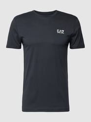 T-Shirt mit Label-Print von EA7 Emporio Armani Blau - 45