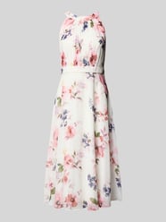 Cocktailkleid mit gelegten Falten und Taillenband von Christian Berg Cocktail - 30