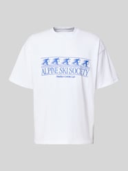 t-shirt z nadrukiem z logo od ANOTHER COTTON LAB - 24