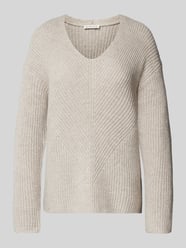 Pullover mit V-Ausschnitt von Tom Tailor Beige - 6