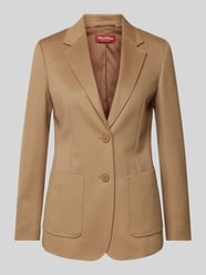 Blazer met steekzakken, model 'CLAN' van Max Mara Studio Bruin - 26