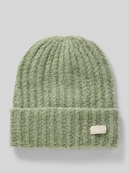 Beanie met labelpatch, model 'Mella' van Barts Groen - 10