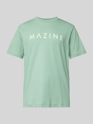 T-shirt met labelprint, model 'Hurry' van Mazine Groen - 47