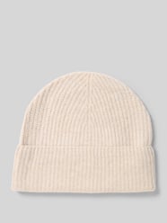 Regular fit muts met wol in gebreide look van Christian Berg Woman Beige - 41
