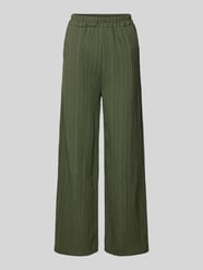 Wide Leg Stoffhose mit Strukturmuster Modell 'Jo44laa' von ZABAIONE - 18