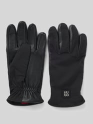 Handschuhe mit Logo-Patch von HUGO - 48