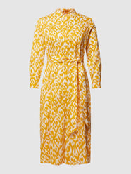 Blousejurk met all-over motief, model 'DALMATA' van Marina Rinaldi Oranje - 16