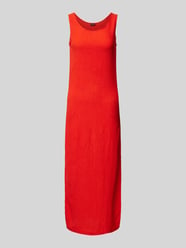 Sukienka midi z fakturowanym wzorem model ‘LUNA’ od Pieces Czerwony - 1