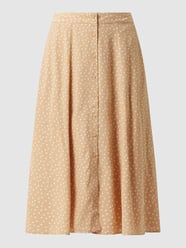 Midirok van viscose van Rosemunde Bruin - 44