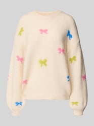 Relaxed fit gebreide pullover met wol, model 'BRUNHILDA LIFE' van Only - 32