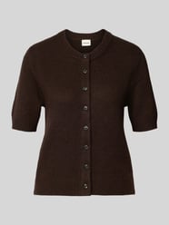 kardigan o kroju slim fit z czystego lnu w imitacji dzianiny od Stefanel - 18