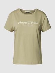 T-shirt z nadrukiem z logo od Marc O'Polo Zielony - 18