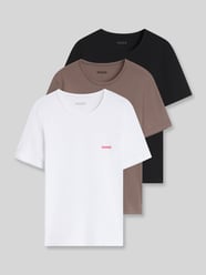 Regular Fit T-Shirt-Set aus reiner Baumwolle Modell 'T-SHIRT RN TRIPLET P' von HUGO Pink - 35