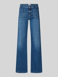 Wide leg jeans met opgezette zakken model 'Tess' van CAMBIO - 8