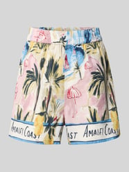 relaxed fit short van mix van biologisch katoen en linnen model 'EDITH' van VERO MODA - 44