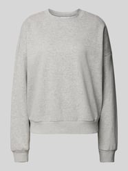 Oversized Sweatshirt mit Rundhalsausschnitt von Review Grau - 19