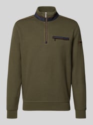 Sweatshirt mit Stehkragen und Reißverschluss von bugatti - 15