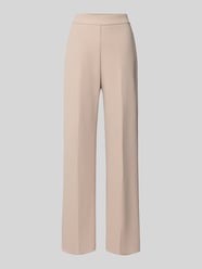 Straight Fit Stoffhose mit Bügelfalten von Rinascimento Beige - 26