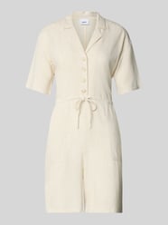 Playsuit aus Viskose-Leinen-Mix Modell "Averie" von Moves Beige - 37