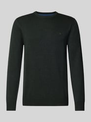 Gebreide pullover met wol en ronde hals van Christian Berg Men Groen - 47