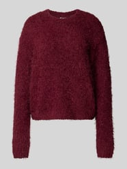 Strickpullover aus Effektgarn Modell 'SASSY' von Noisy May Bordeaux - 45