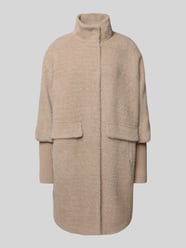 Jas met opstaande kraag van comma Beige - 35