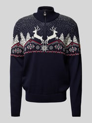 Gebreide pullover met ribboorden, model 'Dale' van Dale of Norway - 6