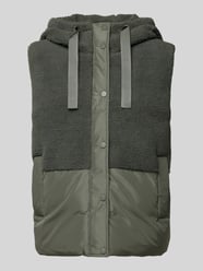 Gilet met teddybont, model 'Windus' van OPUS Groen - 24