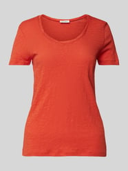 Shaped Fit T-Shirt aus reiner Baumwolle von Marc O'Polo Orange - 23