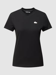 T-Shirt mit Rundhalsausschnitt von Lacoste Sport Schwarz - 3