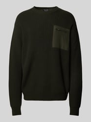 Gebreide pullover met borstzak van Antony Morato Groen - 21