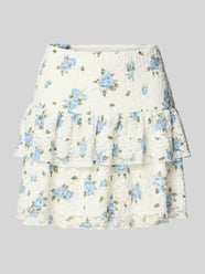 Ausgestellter Mini-Rock mit Allover-Muster Modell 'SAGA' von ONLY - 7
