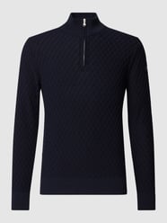 Schipperstrui met structuurmotief van Paul & Shark Blauw / turquoise - 30
