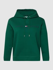 PLUS SIZE hoodie met labelstitching van Tommy Hilfiger Curve Groen - 22