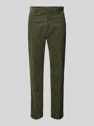 Corduroy broek met knoop- en ritssluiting van MCNEAL Groen - 45