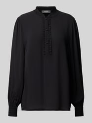 Regular fit blouse van viscose met opstaande kraag, model 'Reta' van MOS MOSH - 48