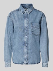 Regular Fit Jeansbluse mit Brusttasche von Marc O'Polo Denim Blau - 41