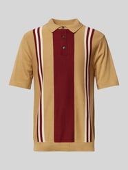 Regular Fit Poloshirt mit kurzer Knopfleiste Modell 'MATTIS' von SELECTED HOMME Beige - 22