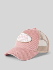 Trucker-pet met labelpatch, model 'BOSTON CORDUROY' van Von Dutch Roze - 7