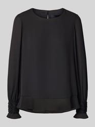 Regular fit blouse met kralen en ronde hals van Marc Cain - 42