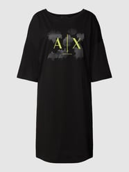 Minikleid mit Label-Print von ARMANI EXCHANGE Schwarz - 1