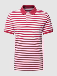 Slim fit poloshirt met streepmotief van Esprit Roze - 19