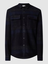 Overhemdjack met wol  van s.Oliver RED LABEL Blauw / turquoise - 40