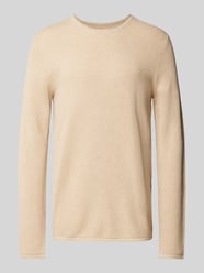 Regular Fit Strickpullover mit Strukturmuster von MCNEAL Beige - 22