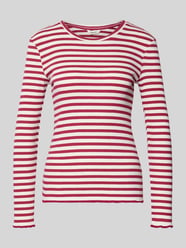 Bluzka z długim rękawem o kroju slim fit z mieszanki bawełny ekologicznej model „ANNA” od Selected - 8