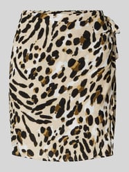 Wikkelrok met strikdetail, model 'MARRAKECH' van ICHI Beige - 3